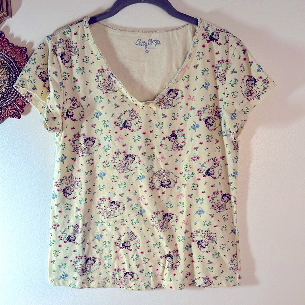 Vintage Betty boop pajama top